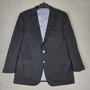 Ermenegildo Zegna Blazer Mens‎ 54 Navy Blue Su Misura Wool Multiseason *READ